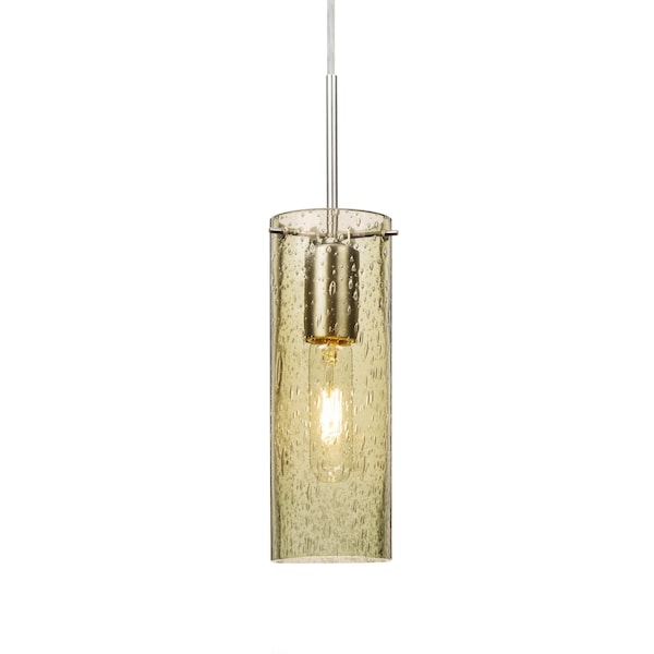 Besa Lighting Juni 10 Cord Pendant, Gold Bubble, Satin Nickel, 1x60W Incandescent 1JT-JUNI10GD-SN - main